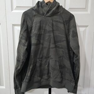 Flint and Tinder Mens Pullover Crossover Hoodie XL USA Camouflage Camo Raglan